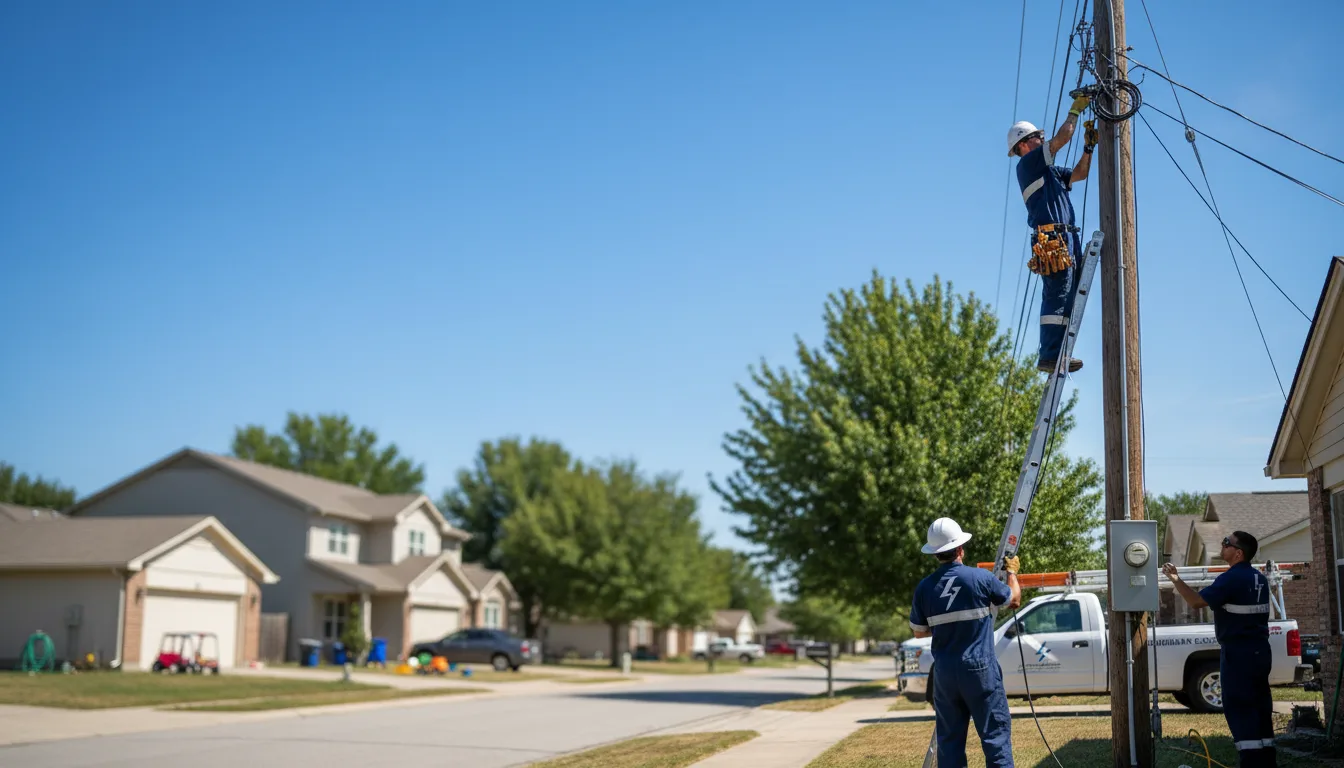 Residential electrician providing installation services in Centerport, NY